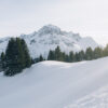 Landschaft Lech Schnee